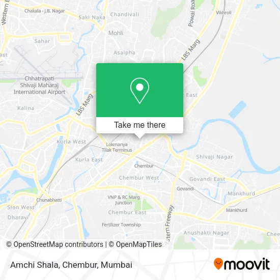 Amchi Shala, Chembur map