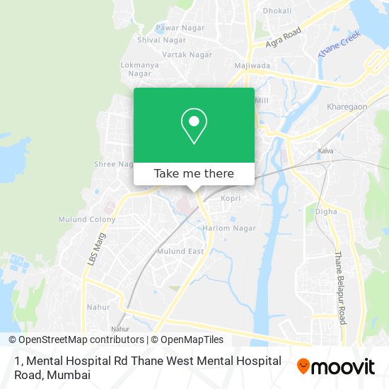 1, Mental Hospital Rd Thane West Mental Hospital Road map