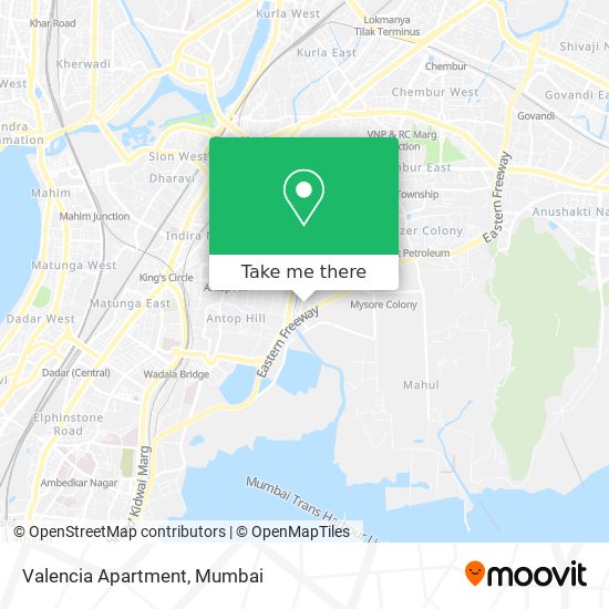 Valencia Apartment map