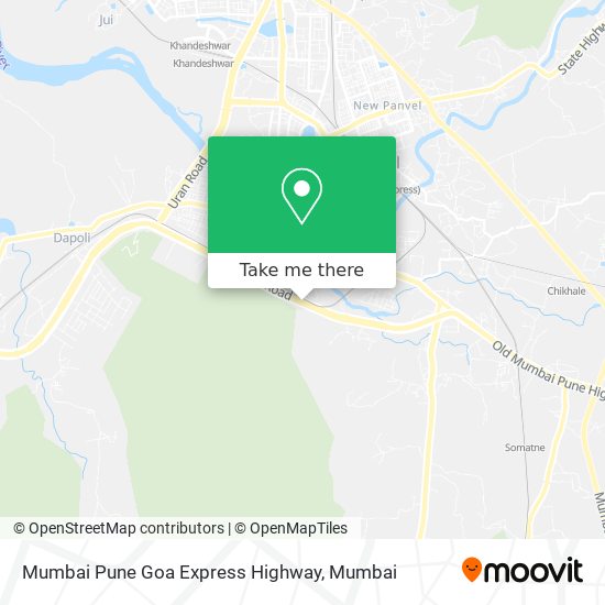 Mumbai Pune Goa Express Highway map