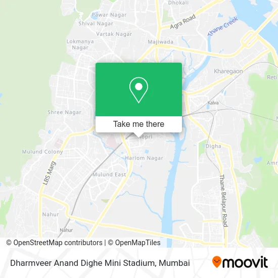 Dharmveer Anand Dighe Mini Stadium map
