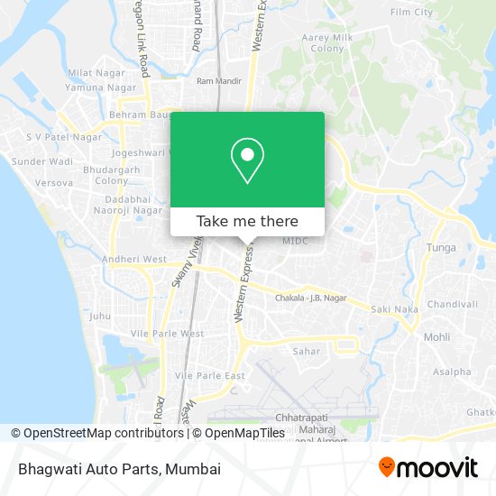 Bhagwati Auto Parts map