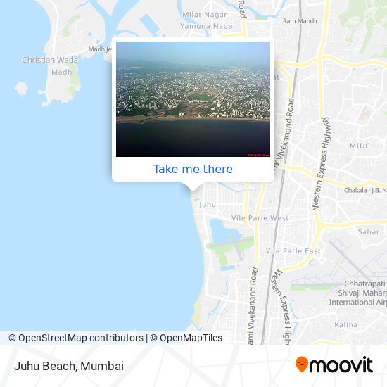 Juhu Beach map