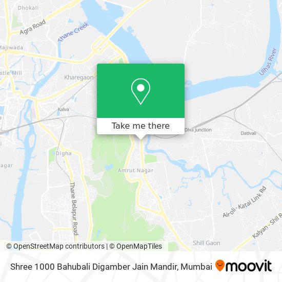 Shree 1000 Bahubali Digamber Jain Mandir map