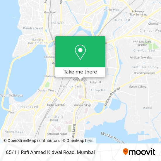 65/11 Rafi Ahmed Kidwai Road map