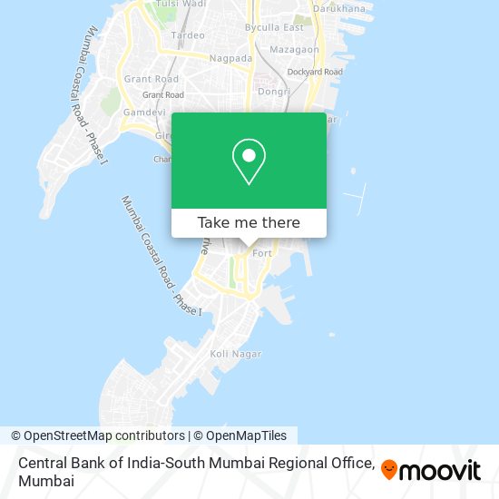 Central Bank of India-South Mumbai Regional Office map