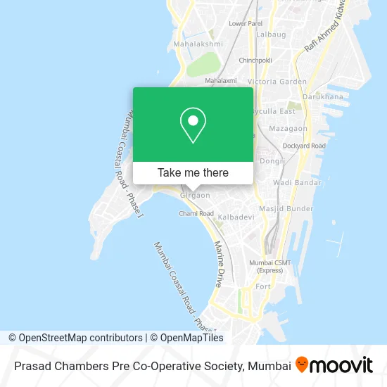 Prasad Chambers Pre Co-Operative Society map