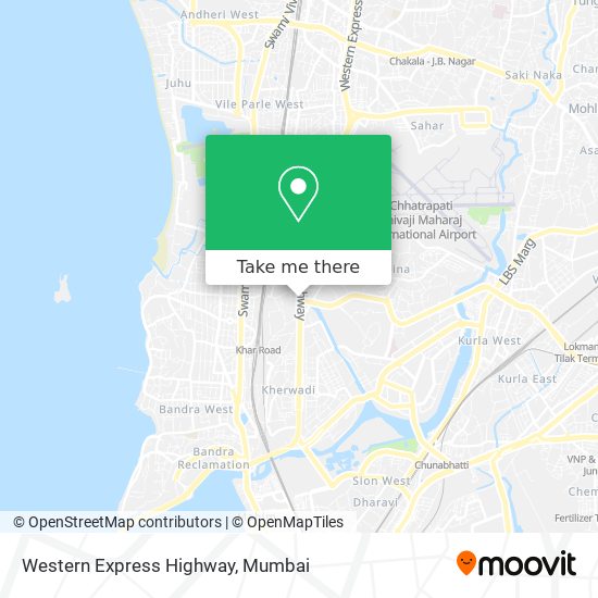 Western Express Highway map