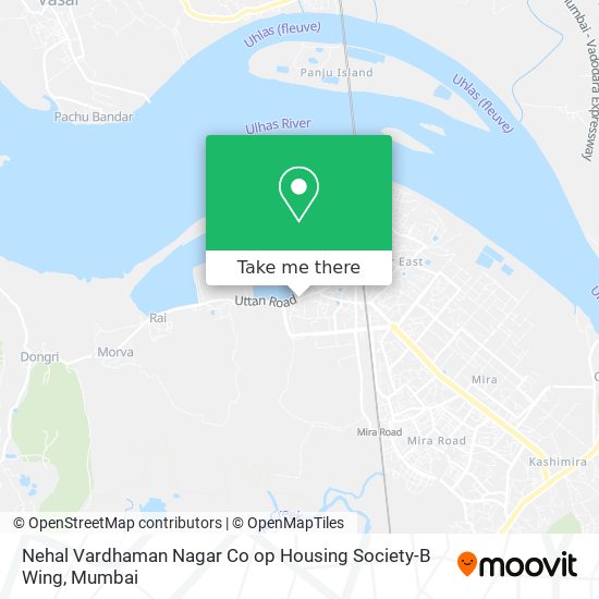 Nehal Vardhaman Nagar Co op Housing Society-B Wing map