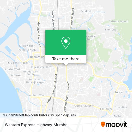 Western Express Highway map