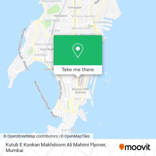 Kutub E Konkan Makhdoom Ali Mahimi Flyover map