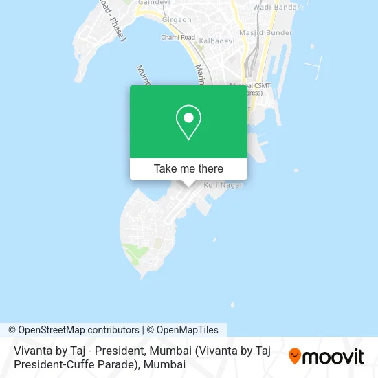 Vivanta by Taj - President, Mumbai (Vivanta by Taj President-Cuffe Parade) map