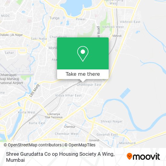Shree Gurudatta Co op Housing Society A Wing map