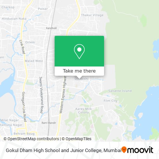 Gokul Dham High School and Junior College map