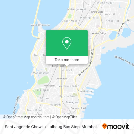 Sant Jagnade Chowk / Lalbaug Bus Stop map