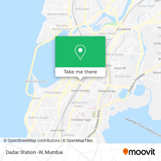 Dadar Station -W map