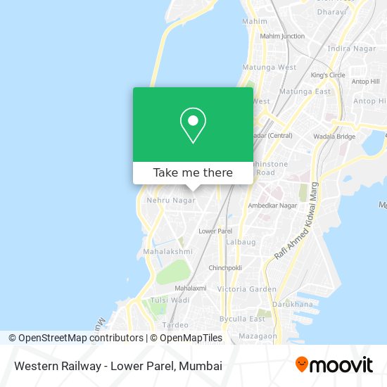 Western Railway - Lower Parel map