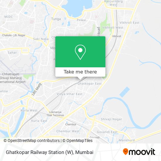 Ghatkopar Railway Station (W) map