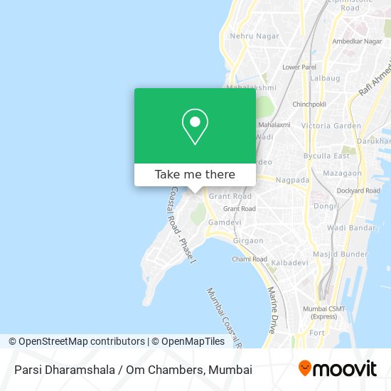 Parsi Dharamshala / Om Chambers map