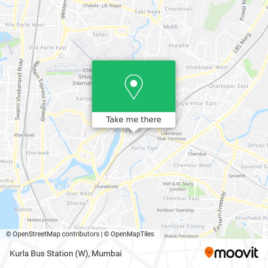 Kurla Bus Station (W) map