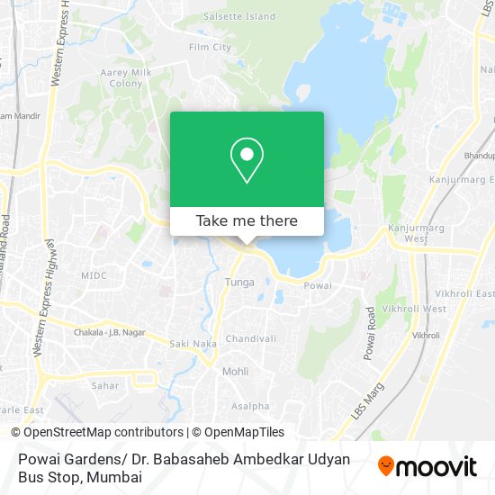 Powai Gardens/ Dr. Babasaheb Ambedkar Udyan Bus Stop map