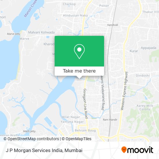 J P Morgan Services India map