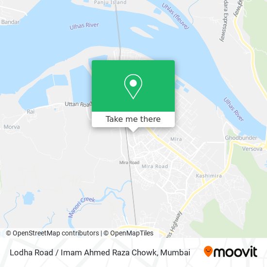 Lodha Road / Imam Ahmed Raza Chowk map