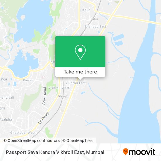 Passport Seva Kendra Vikhroli East map