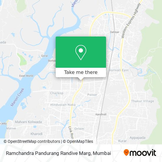 Ramchandra Pandurang Randive Marg map