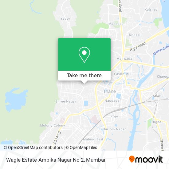 Wagle Estate-Ambika Nagar No 2 map