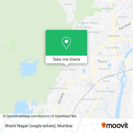 Shanti Nagar (wagle estate) map