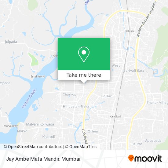 Jay Ambe Mata Mandir map