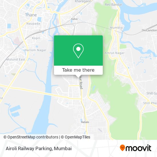 Airoli Railway Parking map