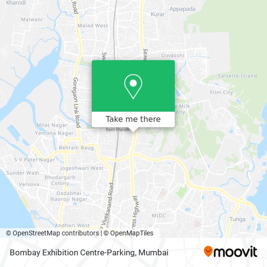 Bombay Exhibition Centre-Parking map
