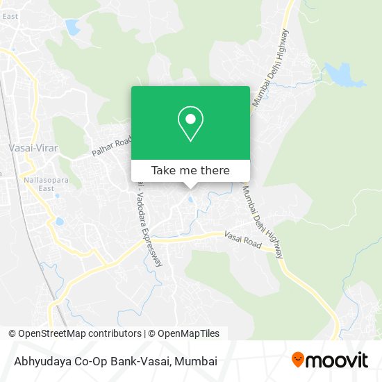 Abhyudaya Co-Op Bank-Vasai map