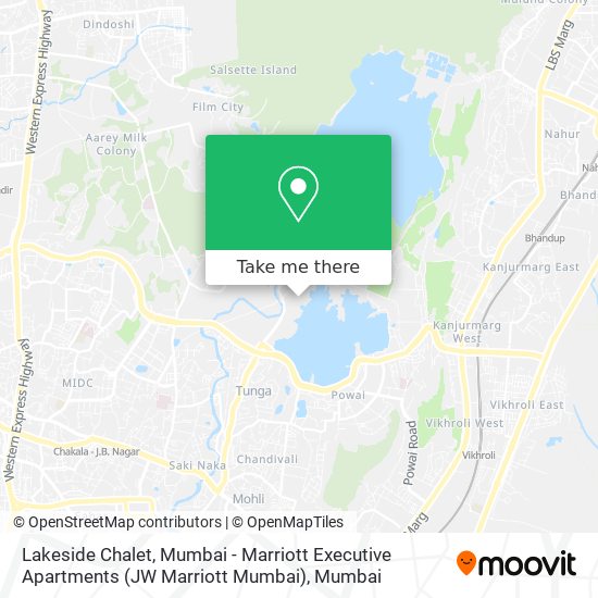 Lakeside Chalet, Mumbai - Marriott Executive Apartments (JW Marriott Mumbai) map