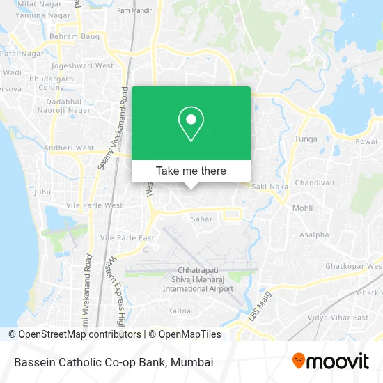 Bassein Catholic Co-op Bank map