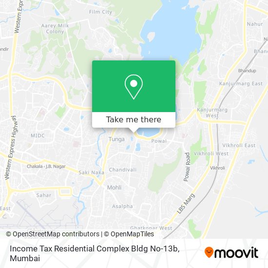 Income Tax Residential Complex Bldg No-13b map