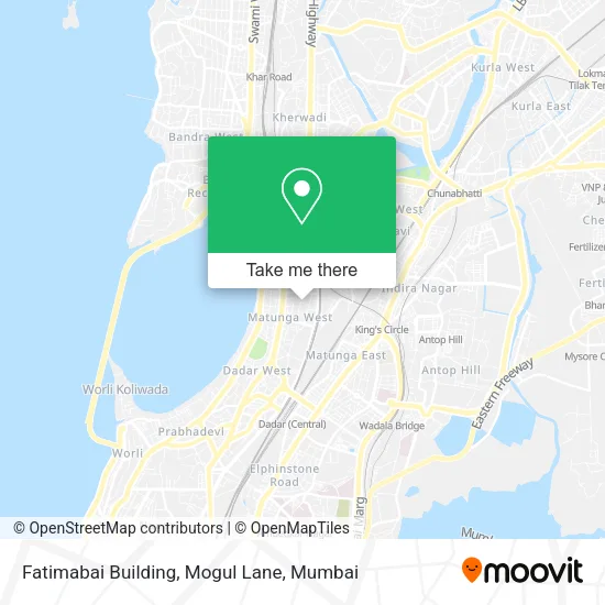 Fatimabai Building, Mogul Lane map