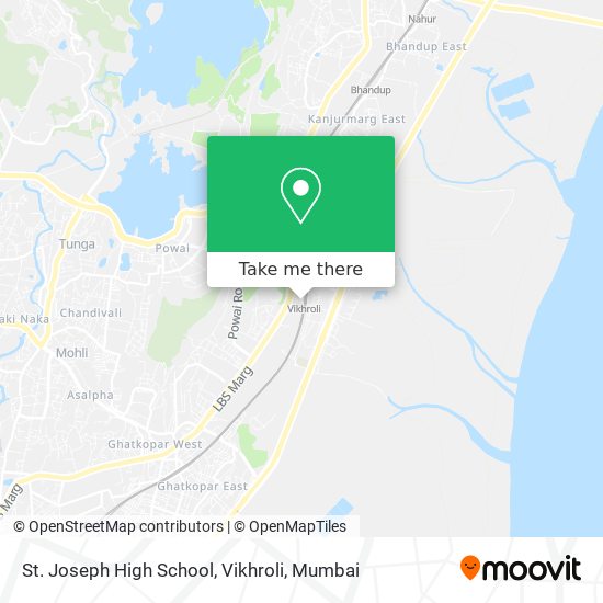 St. Joseph High School, Vikhroli map