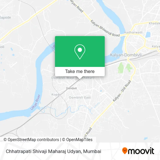 Chhatrapati Shivaji Maharaj Udyan map