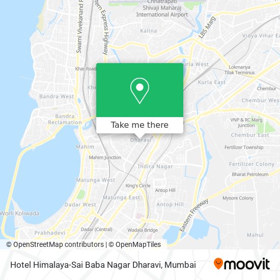 Hotel Himalaya-Sai Baba Nagar Dharavi map