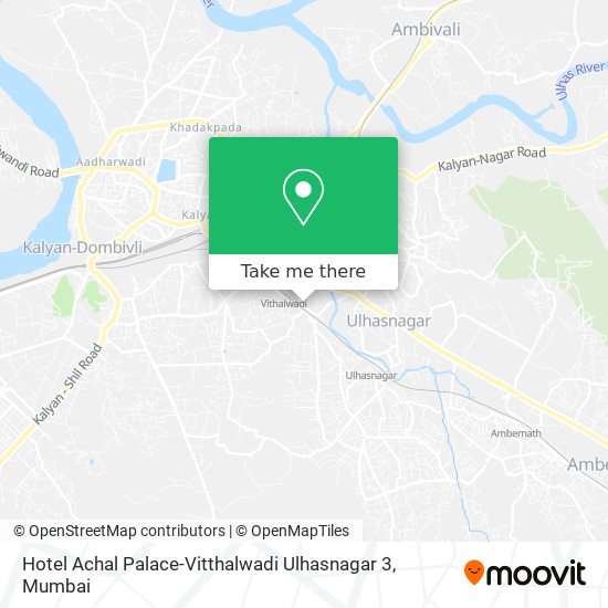 Hotel Achal Palace-Vitthalwadi Ulhasnagar 3 map