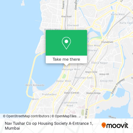 Nav Tushar Co op Housing Society A-Entrance 1 map