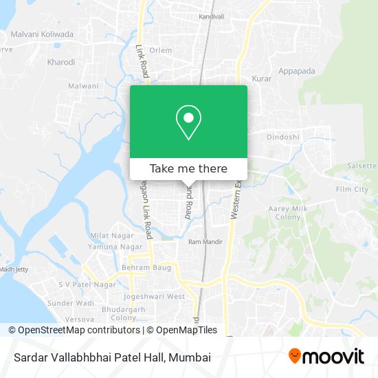 Sardar Vallabhbhai Patel Hall map