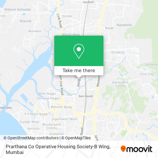 Prarthana Co Operative Housing Society-B Wing map
