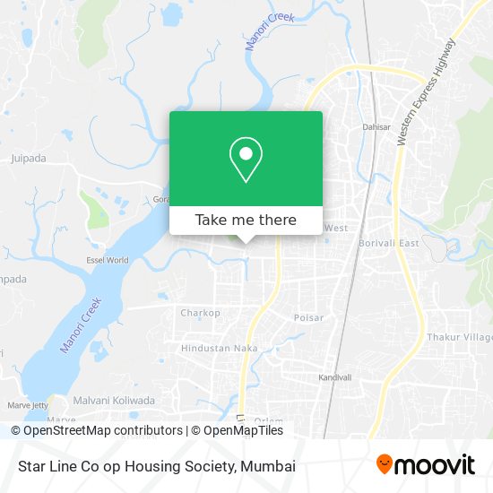 Star Line Co op Housing Society map