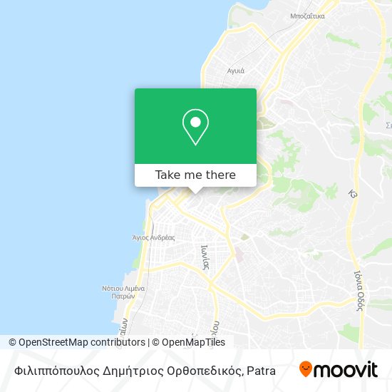 Φιλιππόπουλος Δημήτριος Ορθοπεδικός map