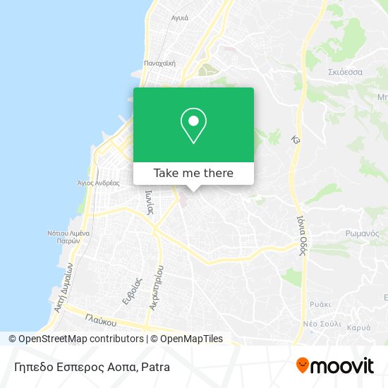 Γηπεδο Εσπερος Αοπα map