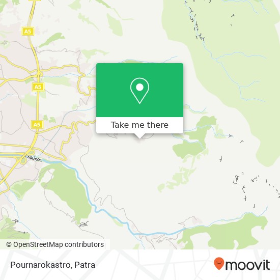 Pournarokastro map
